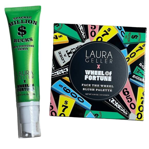 Laura Geller Face the Wheel Blush Palette & Spackle Skin Perfecting Primer - $85 - Picture 1 of 11